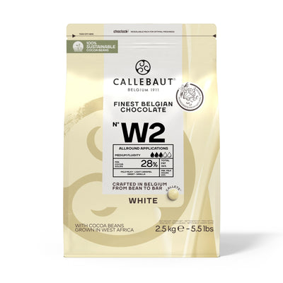 Callebaut W2 Hvid Chokolade 28% 2,5kg