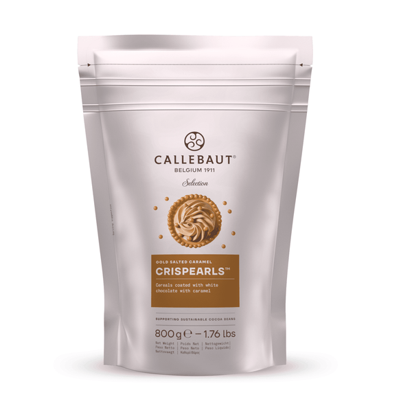 Callebaut Gold Salted Caramel Crispearls 800g sølvpose