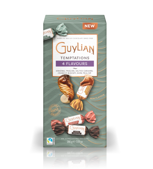 Guylian Twistede Sjøheste chokoladeæske med 4 smagsvarianter, 200g