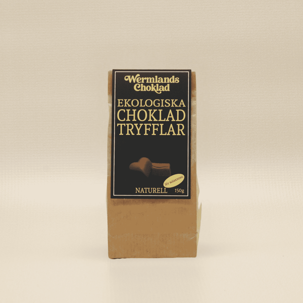 Økologiske chokolade-trøfler Naturel med islandsk havsalt, 150g
