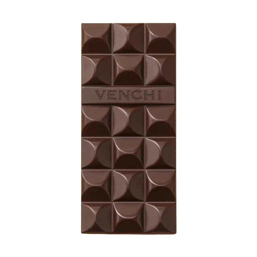 Venchi 75% mørk chokoladebar med geometriskt mønster