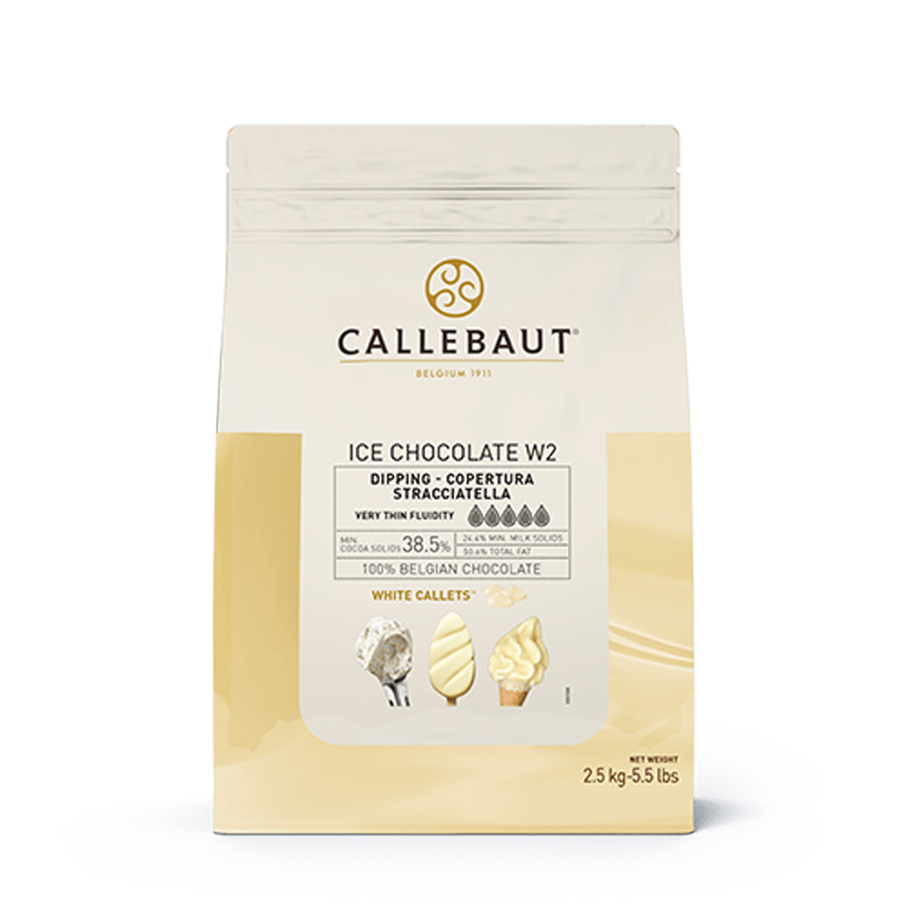 Callebaut Ice Chocolate W2 hvid chokolade callets til bagning og desserter