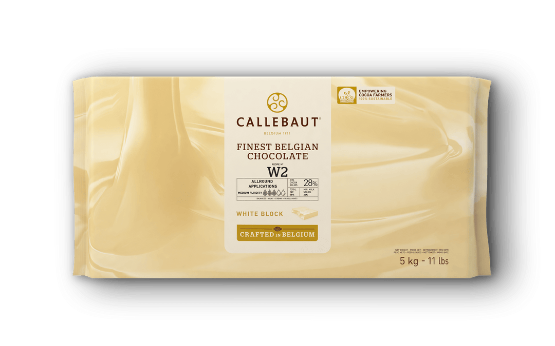 Callebaut W2 hvid chokoladeblok 5kg til bagning