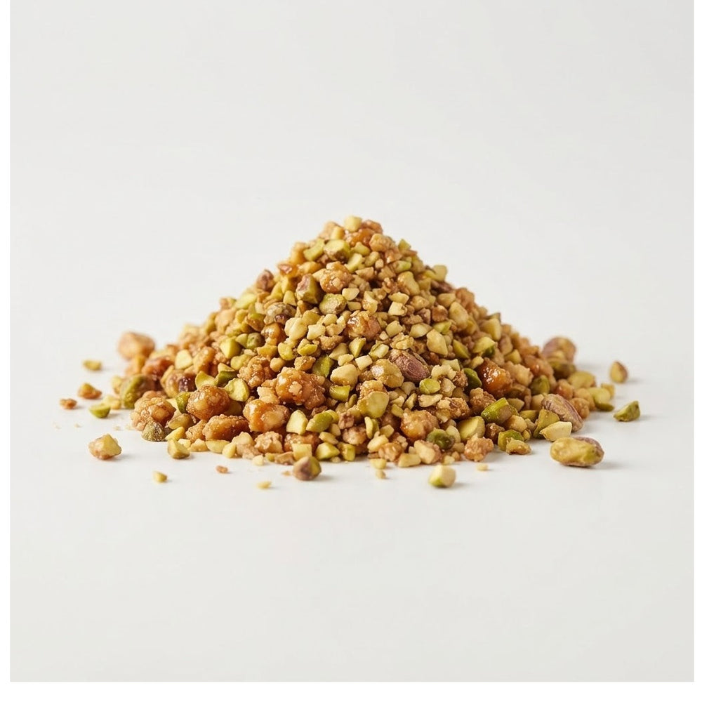 Callebaut Pistachio Bresilienne fint hakkede karamelliserede pistagenødder