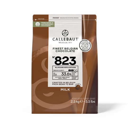Callebaut 823 Mælkechokolade 33,6% 2,5kg