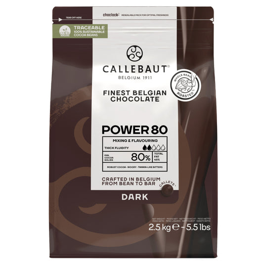 Callebaut Power 80% Mörk Choklad 2,5kg
