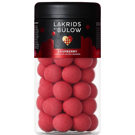 Lakrids by Bülow Lakrids med hindbærchokolade i krukke