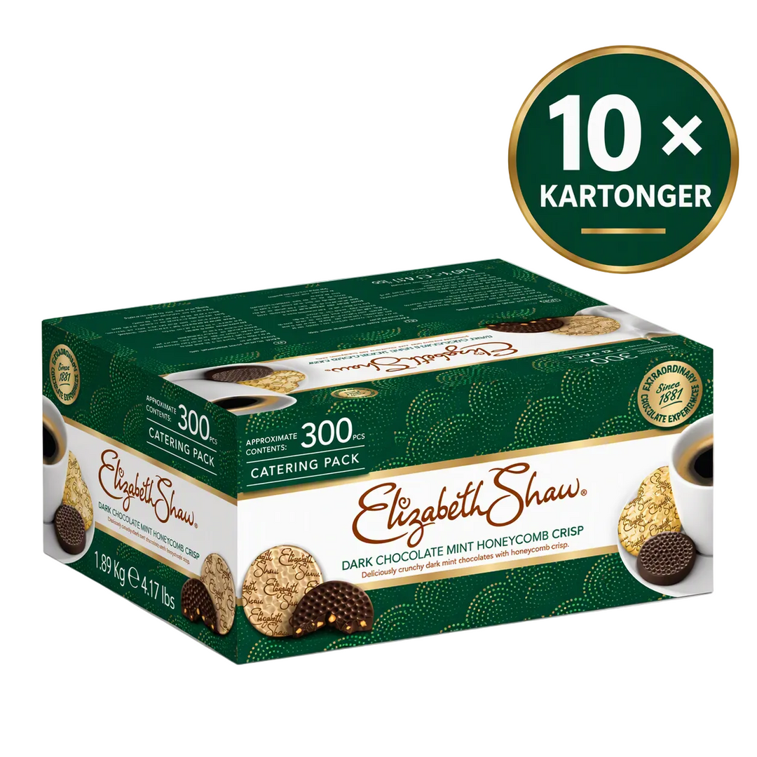 Elizabeth Shaw Mint Crisp Mørk Chokolade 300 stk cateringboks