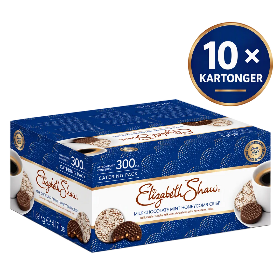 Elizabeth Shaw Mint Crisp Mælkechokolade Cateringboks, 300 stk
