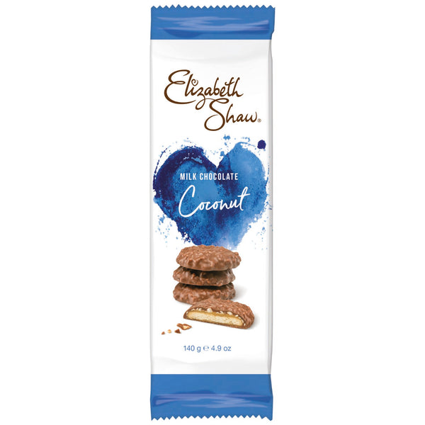 Pakke Elizabeth Shaw Mælkechokolade Kokoskiks 140g