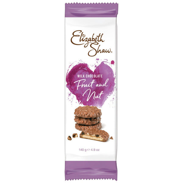 Elizabeth Shaw mælkechokoladekager med frugt og nødder 140g