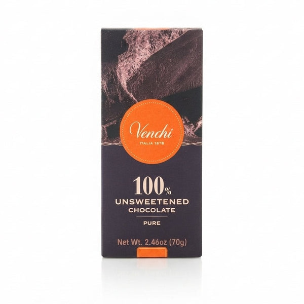 Pakke med Venchi 100% usødet chokoladebar, 70g