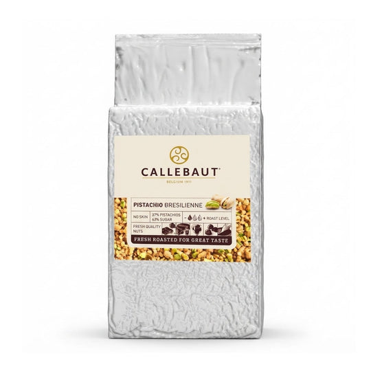 Callebaut Pistachio Bresilienne 1 kg foliepose med etiket