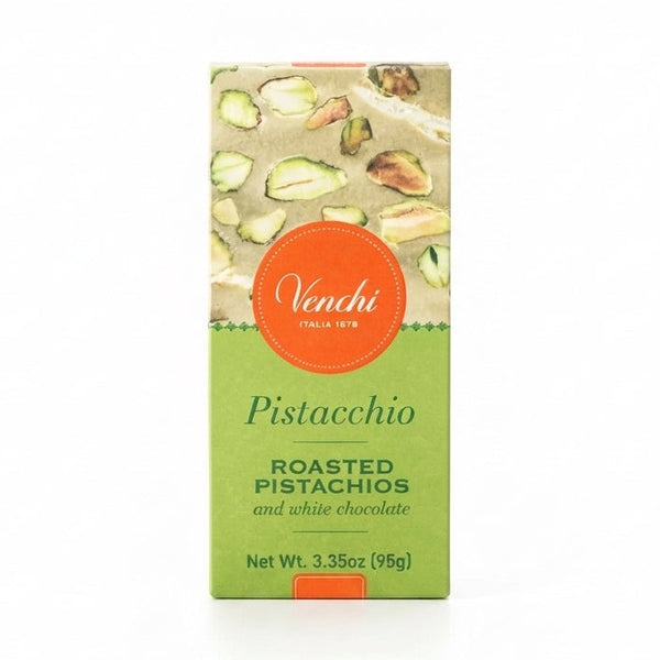 Venchi Pistacchio Roasted hvid chokoladebar 95g med ristede pistagenødder