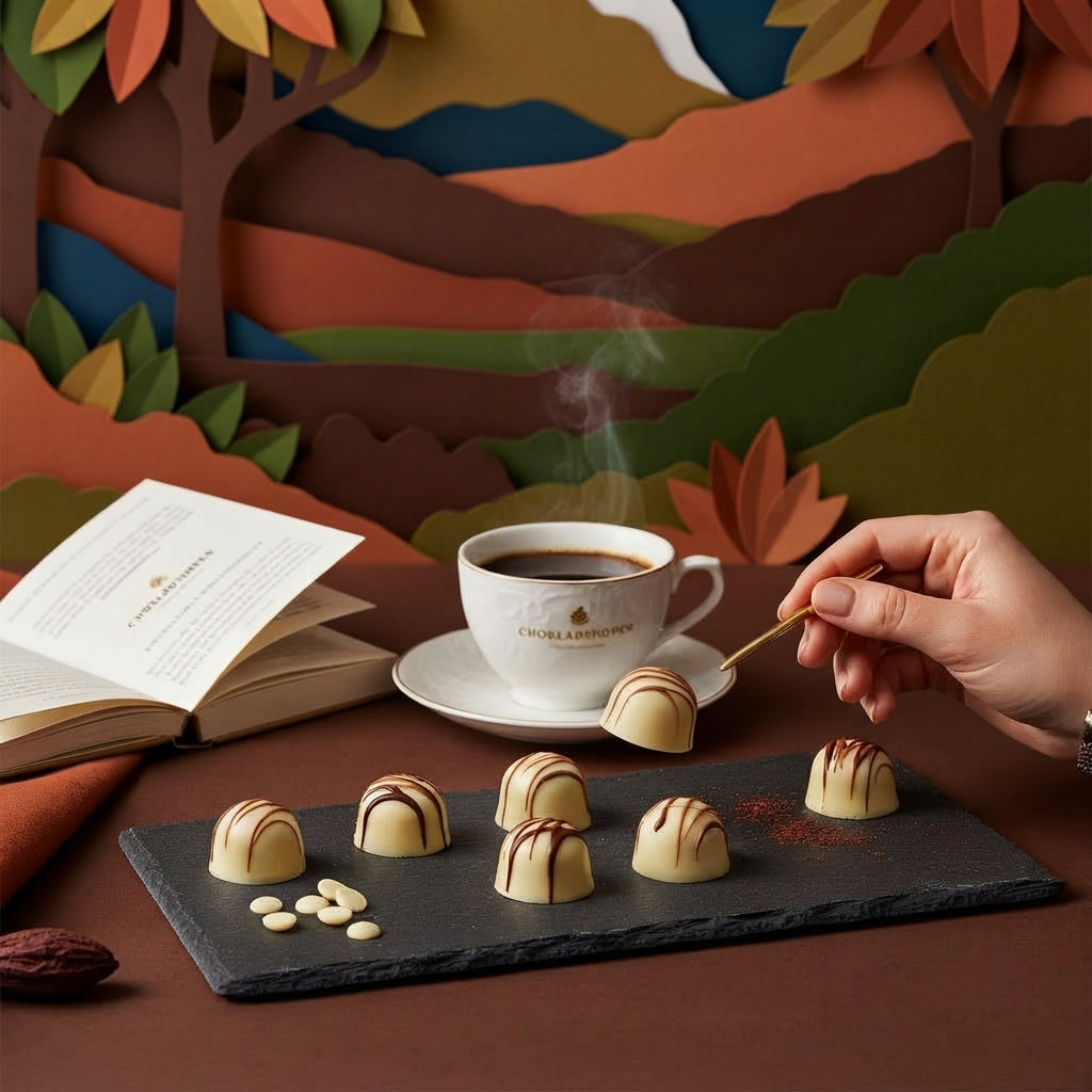Callebaut hvid chokolade couverture med praliner og kaffe