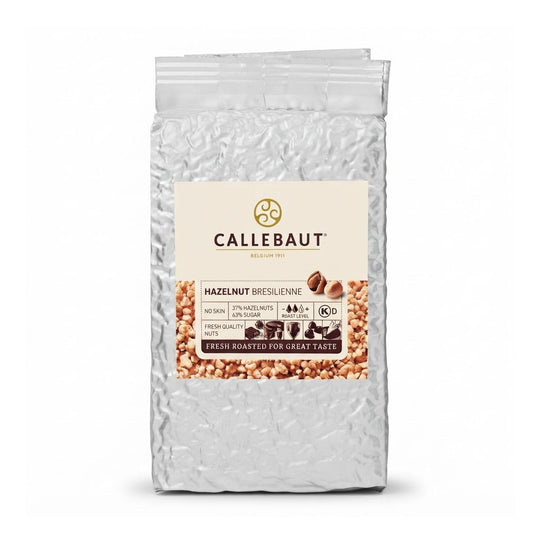 Callebaut Hazelnut Bresilienne 1 kg pose med etiket