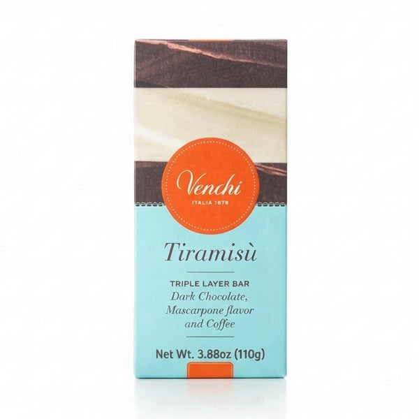 Venchi Tiramisu-chokoladekage med marmormønster
