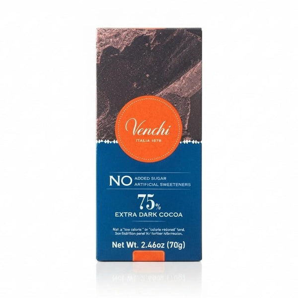 Venchi chokolade 75% ekstra mørk kakao 70g