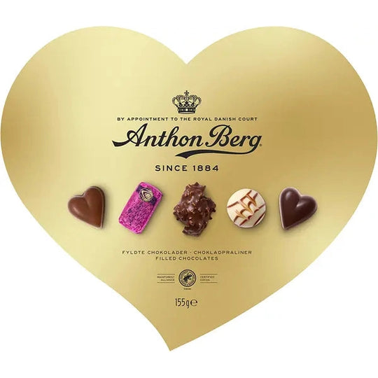 Anthon Berg Hjerteformet Guldæske 155g