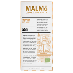 Malmö Chokladfabrik Solappelsin 55% ØKO 80g