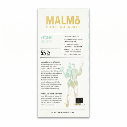 Malmö Chokladfabrik Mintdrøm 55% 80g