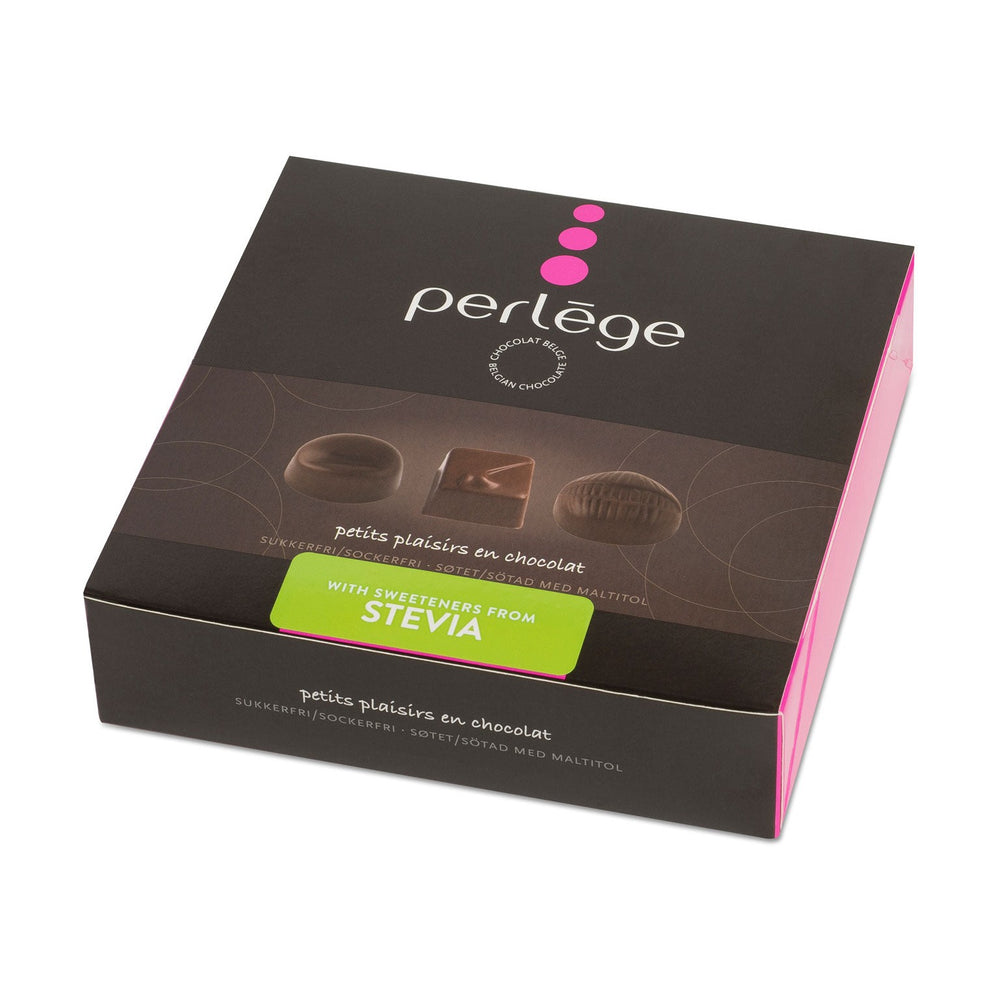 Perlege sukkerfri chokoladeæske med praliner og stevia-sødestof