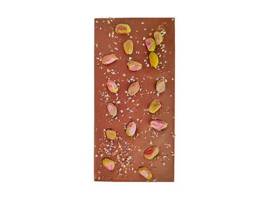 Mælkefri Pistacie & Kardemomme 40%, 100G, Pralinhuset
