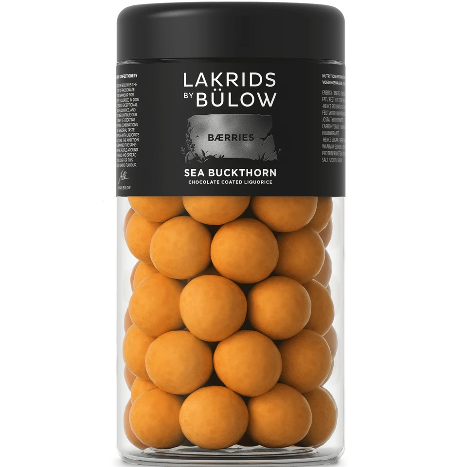 Lakrids By Bülow Havtorn Halloween 2026 chokoladebelagt lakrids i glasbeholder