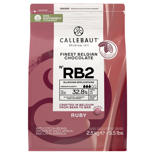 Callebaut RB2 Ruby Chokolade 52,5% 2,5 kg