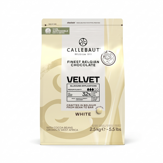 Callebaut Velvet Hvid Chokolade 32% 2,5kg
