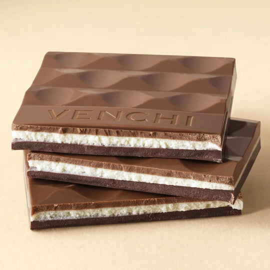 Tiramisu-chokoladekagebiter med tre lag og mascarponecreme