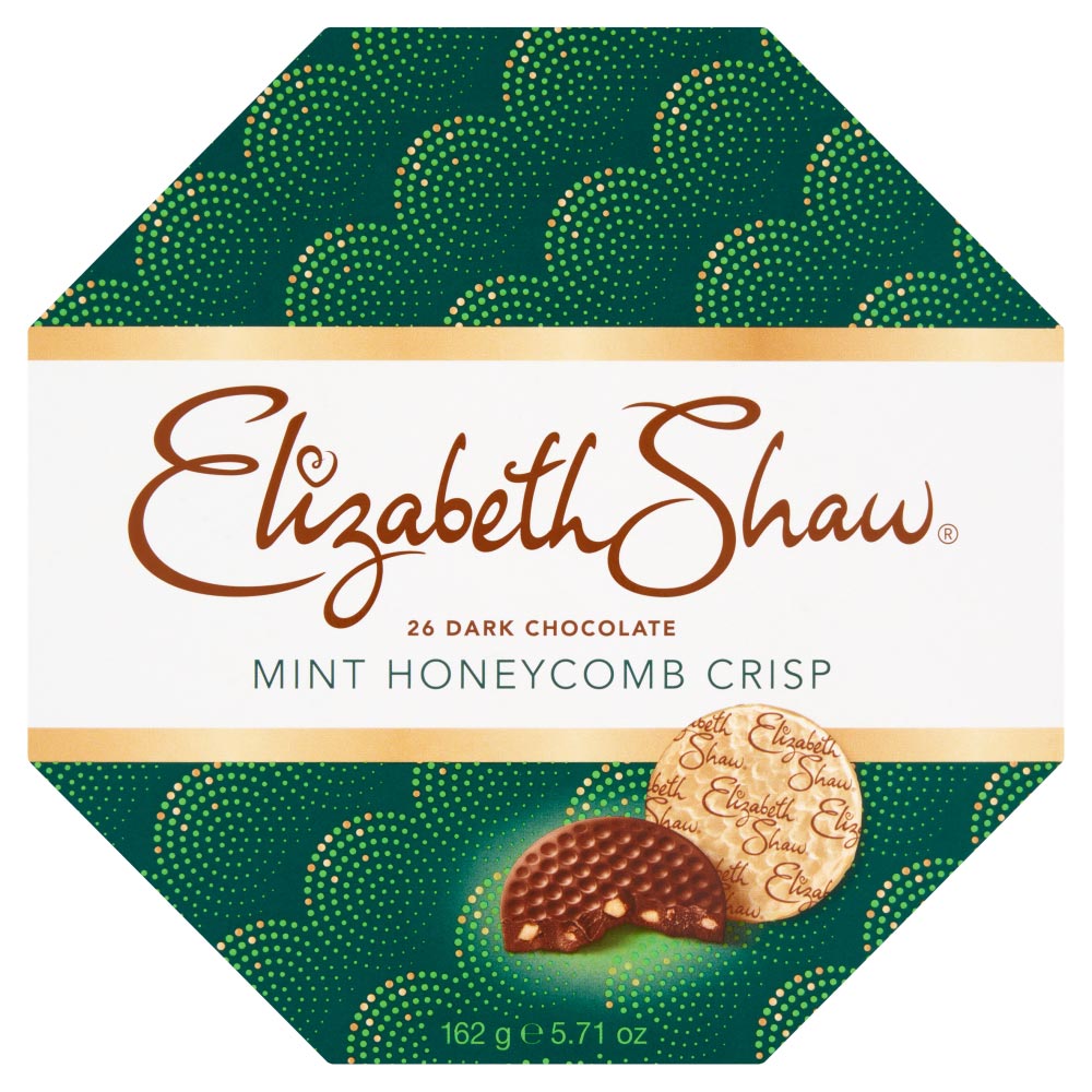 5 æsker - Mint Crisp Mørk Chokolade, 162g, Elizabeth Shaw