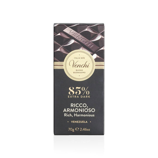 Venchi Mørk chokolade 85% kakaoindhold 70g