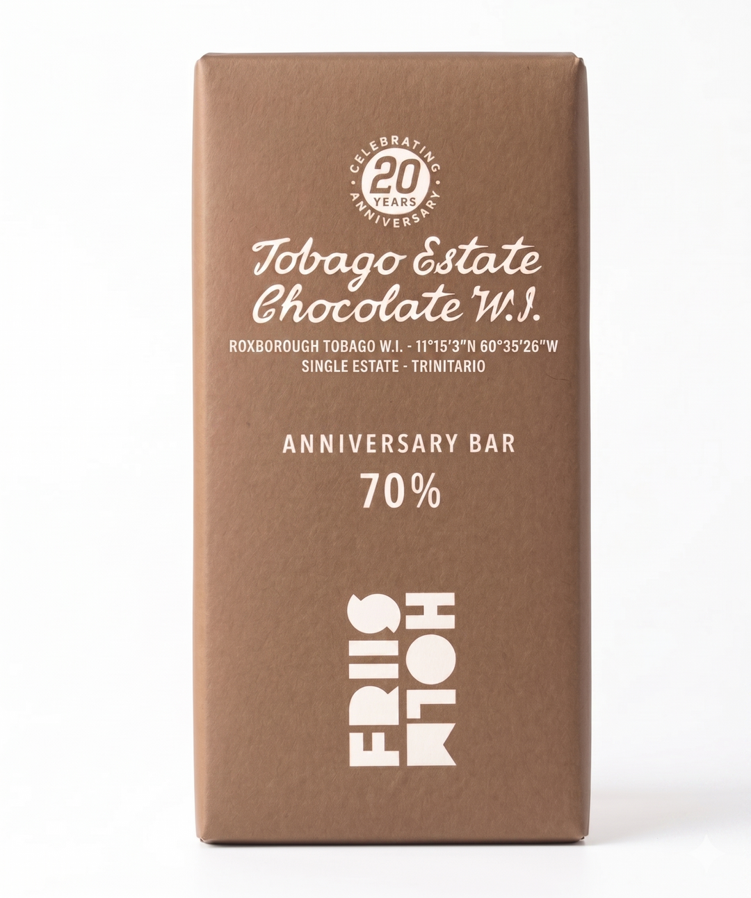 Tobago Estate Chocolate W.I. 70%, 100G - Anniversary Bar