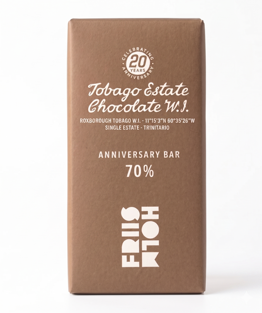 Tobago Estate Chocolate W.I. 70%, 100G - Anniversary Bar