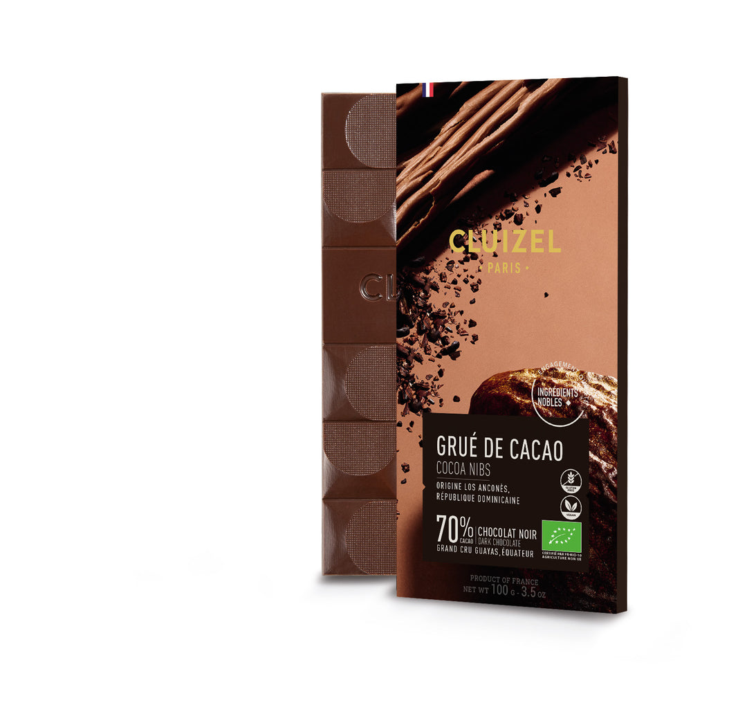 Cluizel Noir Au Grué De Cacao 72% 100g