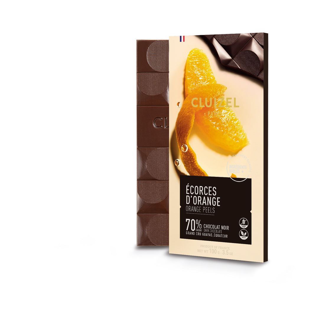 Cluizel Noir Ecorces D'Orange 70% 100g