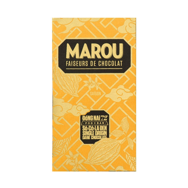 Marou Dong Nai 72% mørk chokolade i gul emballage