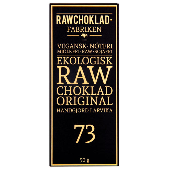 Råchokolade Original 73%, 50G, Råchokoladefabriken