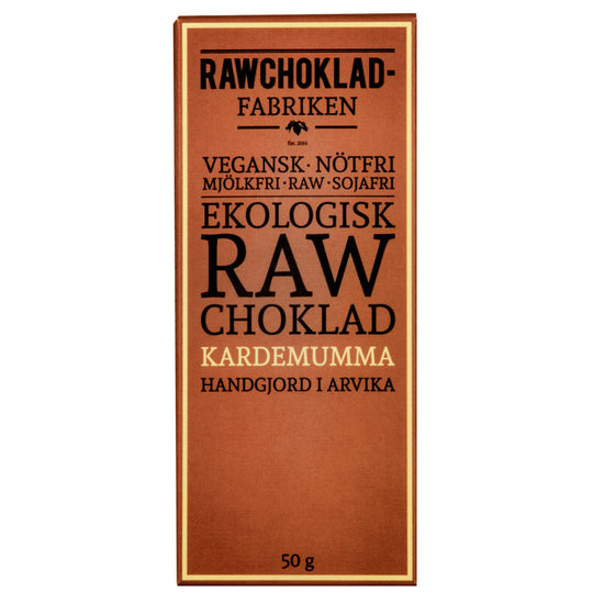 WermlandsChoklad Rawchoklad Kardemumma 73% 50g