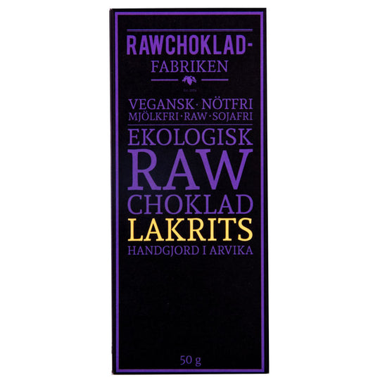 WermlandsChoklad Råchokolade Lakrids 73% 50g